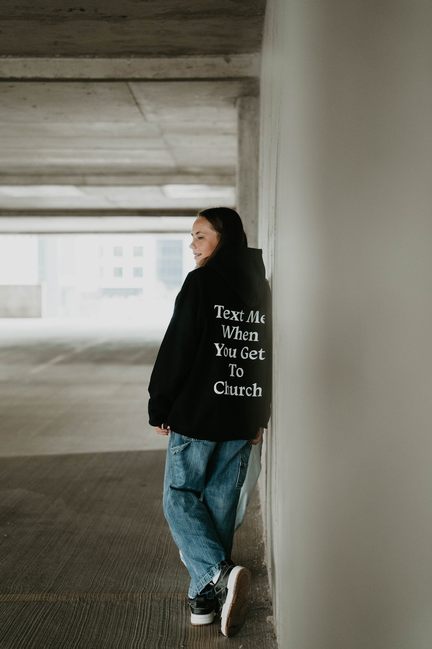 Text Me Womans Hoodie